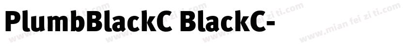 PlumbBlackC BlackC字体转换